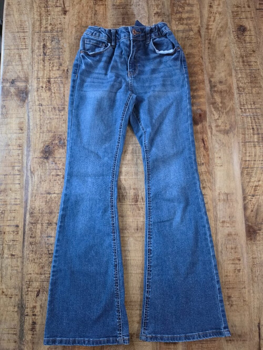 👖 Imperial Star Girls Flare Jeans Blue Denim Size 12